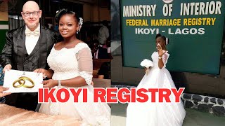 TOP SECRETS FOR A SUCCESSFUL WEDDING AT IKOYI REGISTRY👰INTERRACIAL COUPLE  BWWM [upl. by Yvonne]