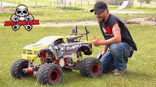 RCMAX 80cc SUPREME GAS ENGINE  FiRST START amp TEST RUN PRIMAL RAMINATOR 15 MT TOY  RC ADVENTURES [upl. by Nedaj]