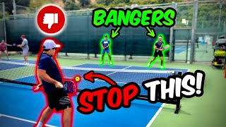 How to Beat BANGERS in Pickleball HardHitting Players [upl. by Ulick367]