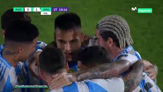 PARAGUAY vs ARGENTINA LAUTARO MARTÍNEZ ABRE EL MARCADOR EN ASUNCIÓN  CLASIFICATORIAS 2026 🇵🇾⚽🇦🇷 [upl. by Irodim]