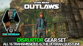 Star Wars Outlaws  Disruptor Gear Set amp All 16 Encrypted Transmission Collectibles Locations Guide [upl. by Adnilev185]