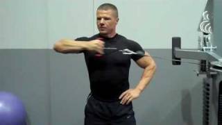 Cable Horizontal Tricep Extension [upl. by Jerry]