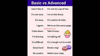 Basic vs Advanced English [upl. by Ilrebmyk]