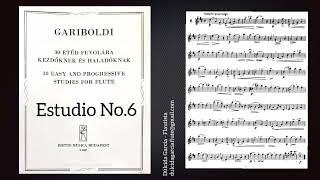 Gariboldi No6  30 Easy and progressive studies for flute [upl. by Niel224]