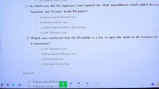 CLAT 2025 PG LECTURE 1 OF CONSTITUTIONAL LAW PREAMBLE AND SOURCES WITH CASE LAWS [upl. by Ymled131]