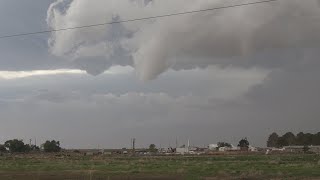 Brownfield to Lubbock Texas Tornado Warned Supercell May 17 2021 [upl. by Yrek]