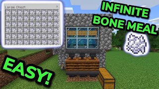 How to make Unlimited Bone Meal Farm MinecraftPE 121 Bone Meal Farm Minecraft  MCPEBedrock [upl. by Hazlett]