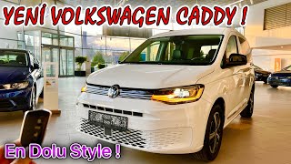 TESLA TİPİ EN DONANIMLI TİCARİ   YENİ VOLKSWAGEN CADDY   STYLE PAKET  20 TDI 122HP [upl. by Sarson]