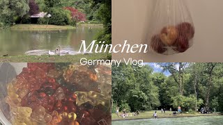 🇩🇪VLOG 유럽여행 in 독일 뮌헨ㅣ독일에서 꼭 가야하는 영국정원🌳ㅣ하리보 젤리🧸ㅣ학센amp슈니첼 🍖ㅣ알테 피나코테크🏛 ㅣ납작복숭아 🍑ㅣep03 자매여행 👱🏻‍♀️👩🏼 [upl. by Arved]