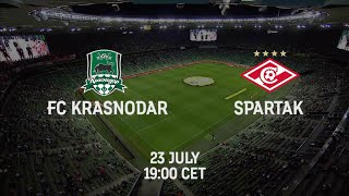 FC Krasnodar vs Spartak  23 July  RPL 202223 [upl. by Suoivatnom]