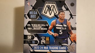 202324 Mosaic Basketball NBA Mega Box Rip amp Review 🔥 Lots of color LBJ Steph Luka 🔥 [upl. by Nangatrad]