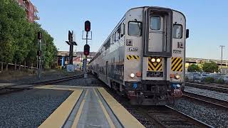 Amtrak CDTX 6965 Cab Car leading Capital Corridor 720 at Emeryville Station amtrak [upl. by Carolina]