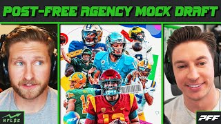 2ROUND POST FREE AGENCY MOCK DRAFT PLUS MINHOU TRADE  NFL Stock Exchange [upl. by Lina]