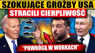 SZOKUJĄCE GROŹBY USA  STRACILI CIERPLIWOŚĆ [upl. by Johm]