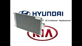 Condenser AC replacement  Výměna chladiče klimatizace  Kia Ceed  Hyundai I30 [upl. by Aral]