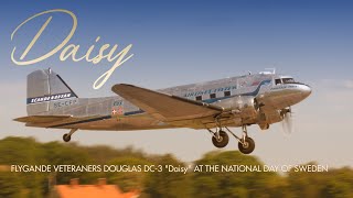 Dc3 quotDaisyquot at Västerås flygmuseum Sweden Beautiful to see and hear [upl. by Ttenyl]