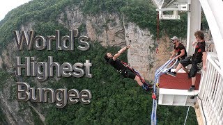 Do you dare to go on the worlds highest bungee jump [upl. by Nosilla]