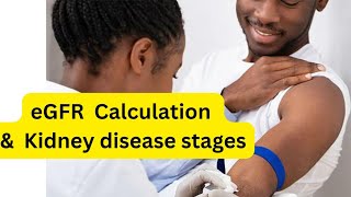 What is eGFR How to calculate eGFR How to know Kidney disease Stages cockcroftgault formula [upl. by Oatis]