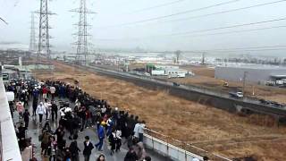 New video of Tsunami invading the Port of Sendai 1 stabilized  Japan earthquake 2011 [upl. by Patrizio]