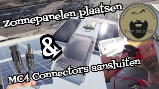 12 Aanschaf NIEUWE ZONNEPANELEN IN SPANJE montage en aansluiten op de camper  MC4 Connector maken [upl. by Chuck979]