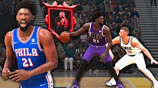 JOEL EMBIID BUILD IS THE ULTIMATE CENTER BUILD FOR RANDOM REC ON NBA 2K25 [upl. by Monda]