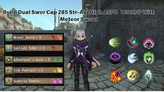 Build Dual Sword Cap 285 STRAGI 100 PP High ASPD Toram Online Indonesia [upl. by Mathis]