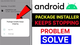 Package installer keeps stopping  Package installer keeps stopping problem solve [upl. by Imailiv]