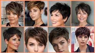 Very percious pixie short Haircut with curtains bang out for younger age women2024 [upl. by Bria]