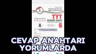 ÖZDEBİR TÜRKİYE GENELİ Y6224 CEVAP ANAHTARI 6 DENEME [upl. by Sallie]