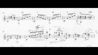 William Walton  Five Bagatelles for Guitar Score video [upl. by Stephan]