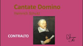 CONTRALTO Cantate Domino canticum novum H Schutz enc [upl. by Ahseena]