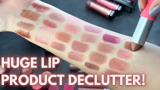 HUGE Lip Product Declutter [upl. by Thant]