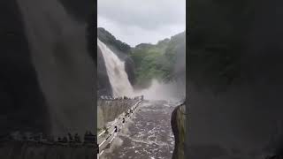 heavy waterfall 😫😫 help help 😓😓😓😓😓 no picknic waterfall ferfatka travel [upl. by Richie]