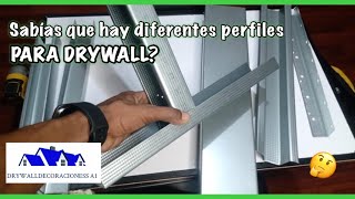 MATERIALES BÁSICOS para DRYWALL perfiles Parantes y Rieles sabías que hay diferentes medidas [upl. by Aneetak]