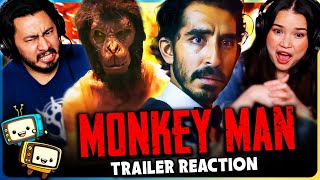 MONKEY MAN Trailer Reaction  Dev Patel  Sharlto Copley  Jordan Peele [upl. by Landsman209]