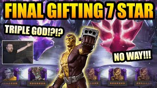 FINAL 7 STAR GIFTING CRYSTAL OPENING 2023  TRIPLE GOD CEO COMEBACK  Marvel Contest Of Champions [upl. by Lyreb106]