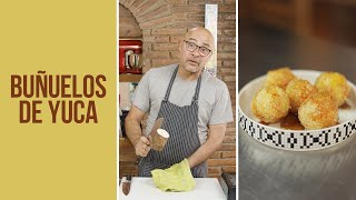 ¿Cómo hacer buñuelos de yuca con almíbar de papelón l Sumito Estévez [upl. by Kahn879]