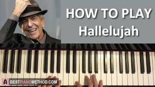 HOW TO PLAY  Leonard Cohen  Hallelujah Piano Tutorial Lesson [upl. by Ranice]