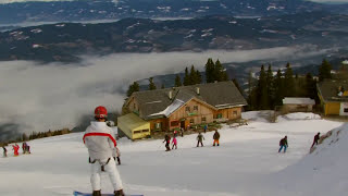 Petzen Skigebiet für Skigruppen  Familien SchitourenSchneewanderer und Snowboarder [upl. by Jolanta]