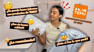 😰Haciendo Jabones Artesanales con TEMU para emprender 📦 UnBoxing ¿SI FUNCIONÓ ¿LO RECOMIENDO🤔 [upl. by Inahc]