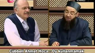 Cübbeli Ahmet hoca Oy kullanmanin Islamda yeri [upl. by Ailaham]