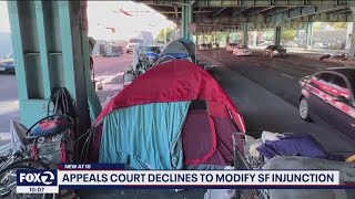 Court doesnt allow SF to clear homeless camps [upl. by Ingalls821]