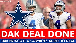 BREAKING Dak Prescott And Cowboys Agree To RECORD Contract Extension Before Week 1  Cowboys News [upl. by Buseck711]