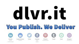 dlvrit  You Publish We Deliver To Social Media Sites One Click [upl. by Ettelohcin83]