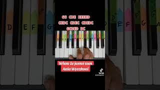 Wiem że jesteś tam  Ania Wyszkoni piano tutorial jak zagrać na pianinie darmowe nuty piano [upl. by Alyel]