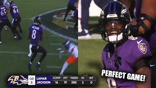 Lamar Jackson PERFECT PASSER RATING 🔥 AMAZING Full Highlights vs Broncos [upl. by Snah]