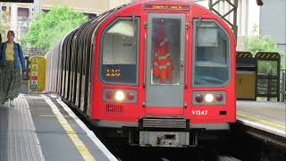 Central Line New Announcements 1992 Stock  Common and unusual announcements [upl. by Dituri]