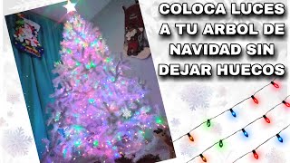 COMO PONER LUCES A UN ARBOL DE NAVIDAD [upl. by Teerell209]