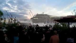 Cruise Ship Playing Seven Nation Army with its Horn  The Coolest Way to Salute  from K01 [upl. by Ahsemaj]