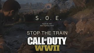 Call of Duty WW2 Walkthrough Stopping the Train Mission 4 SOE UHD 4K 60Fps [upl. by Gnilrad]